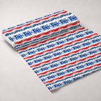 Stars and Stripes Pattern 11 Fleece Fabric — fleece fabric unrolled bolt preview (mv-fleece-v1:bolt)