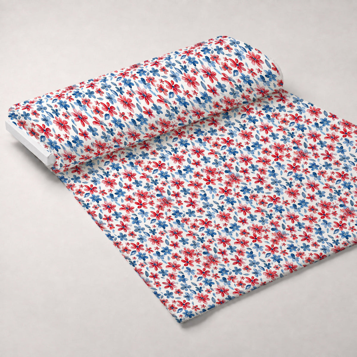 Stars and Stripes Pattern 12 Fleece Fabric — fleece fabric unrolled bolt preview (mv-fleece-v1:bolt)