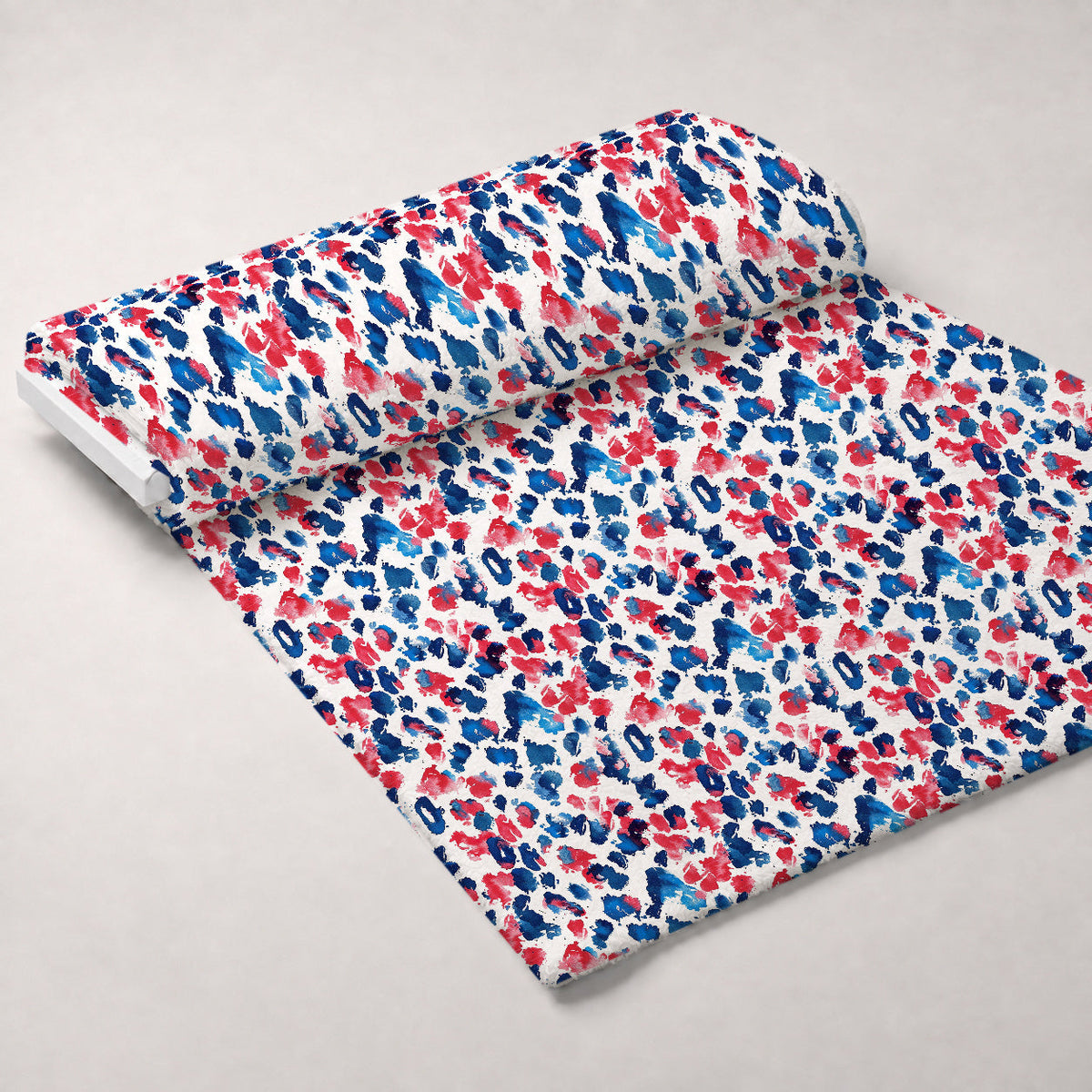 Stars and Stripes Pattern 15 Fleece Fabric — fleece fabric unrolled bolt preview (mv-fleece-v1:bolt)