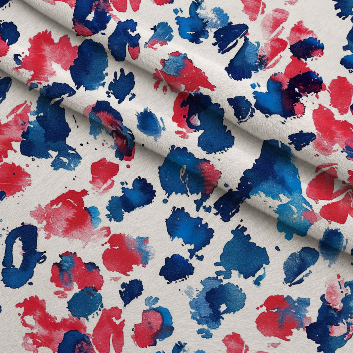 Stars and Stripes Pattern 15 Fleece Fabric — fleece fabric folded close-up preview (mv-fleece-v1:lying)