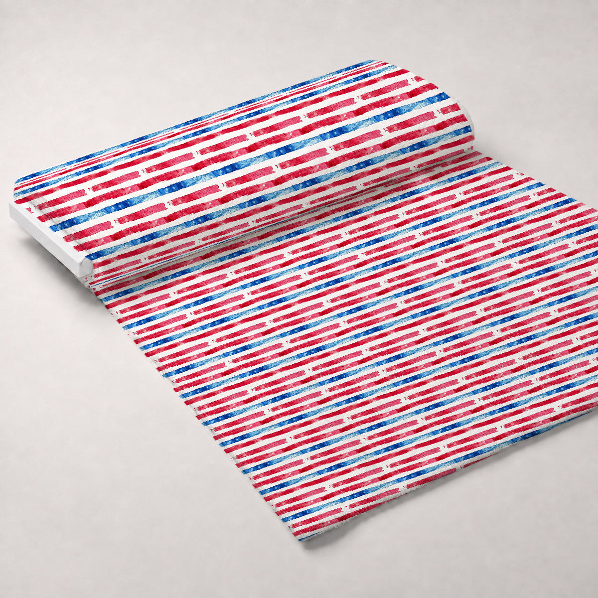 Stars and Stripes Pattern 18 Fleece Fabric — fleece fabric unrolled bolt preview (mv-fleece-v1:bolt)