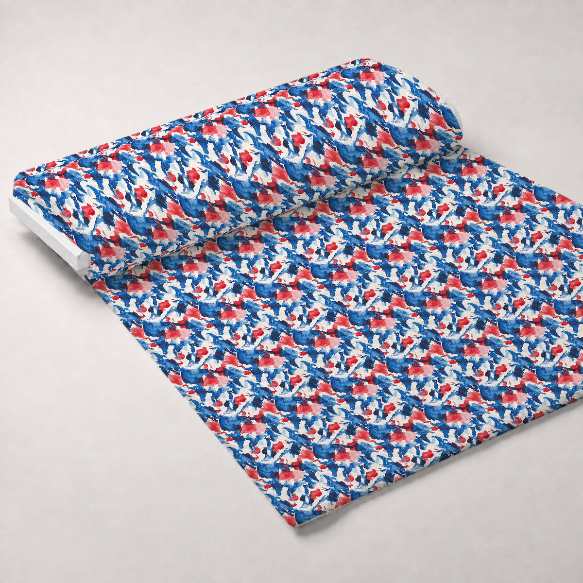 Stars and Stripes Pattern 3 Fleece Fabric — fleece fabric unrolled bolt preview (mv-fleece-v1:bolt)