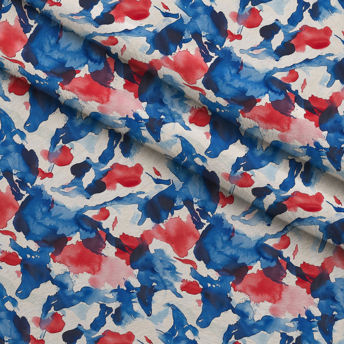 Stars and Stripes Pattern 3 Fleece Fabric — fleece fabric folded close-up preview (mv-fleece-v1:lying)
