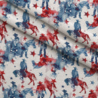 Stars and Stripes Pattern 4 Fleece Fabric — fleece fabric folded close-up preview (mv-fleece-v1:lying)