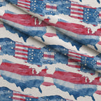 Stars and Stripes Pattern 9 Fleece Fabric — fleece fabric folded close-up preview (mv-fleece-v1:lying)