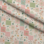 Stitched Meadow Pattern 8 Fleece Fabric — fleece fabric folded close-up preview (mv-fleece-v1:lying)