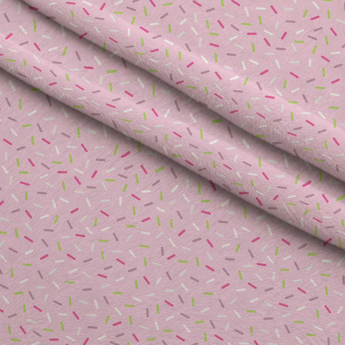 Sugar Confetti Pattern 10 Fleece Fabric — fleece fabric folded close-up preview (mv-fleece-v1:lying)
