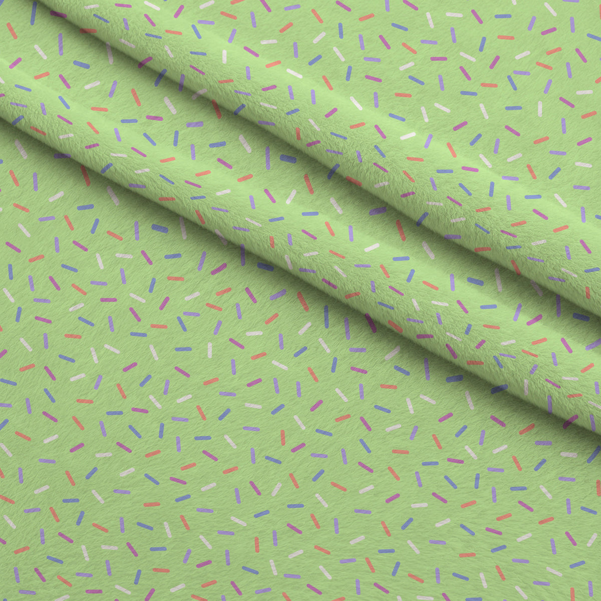 Sugar Confetti Pattern 2 Fleece Fabric — fleece fabric folded close-up preview (mv-fleece-v1:lying)