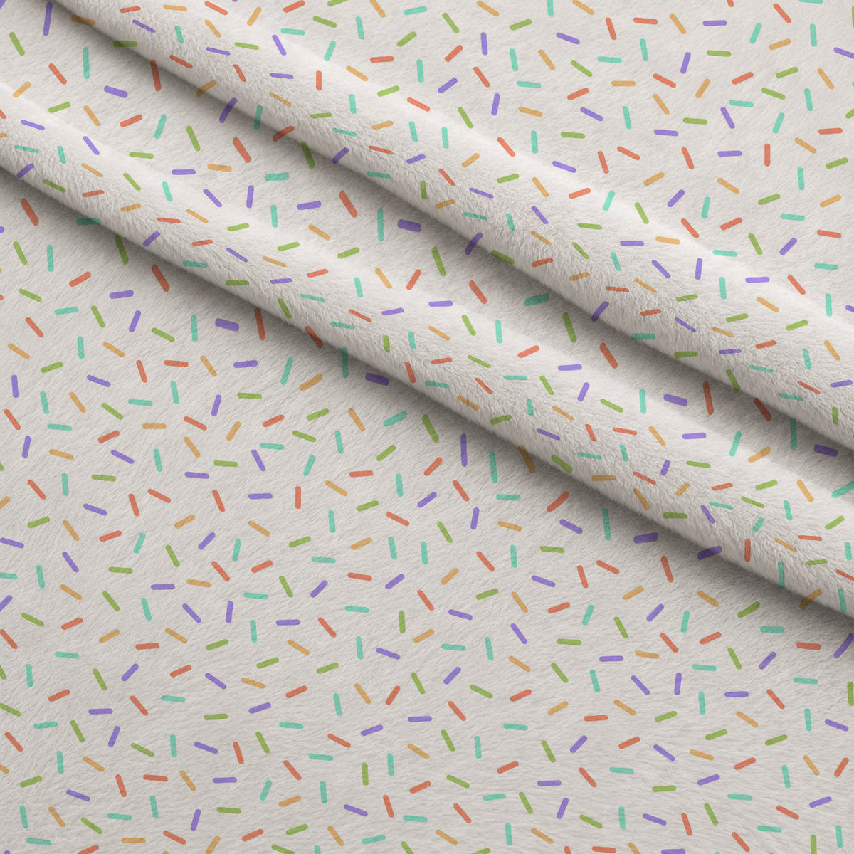 Sugar Confetti Pattern 3 Fleece Fabric — fleece fabric folded close-up preview (mv-fleece-v1:lying)