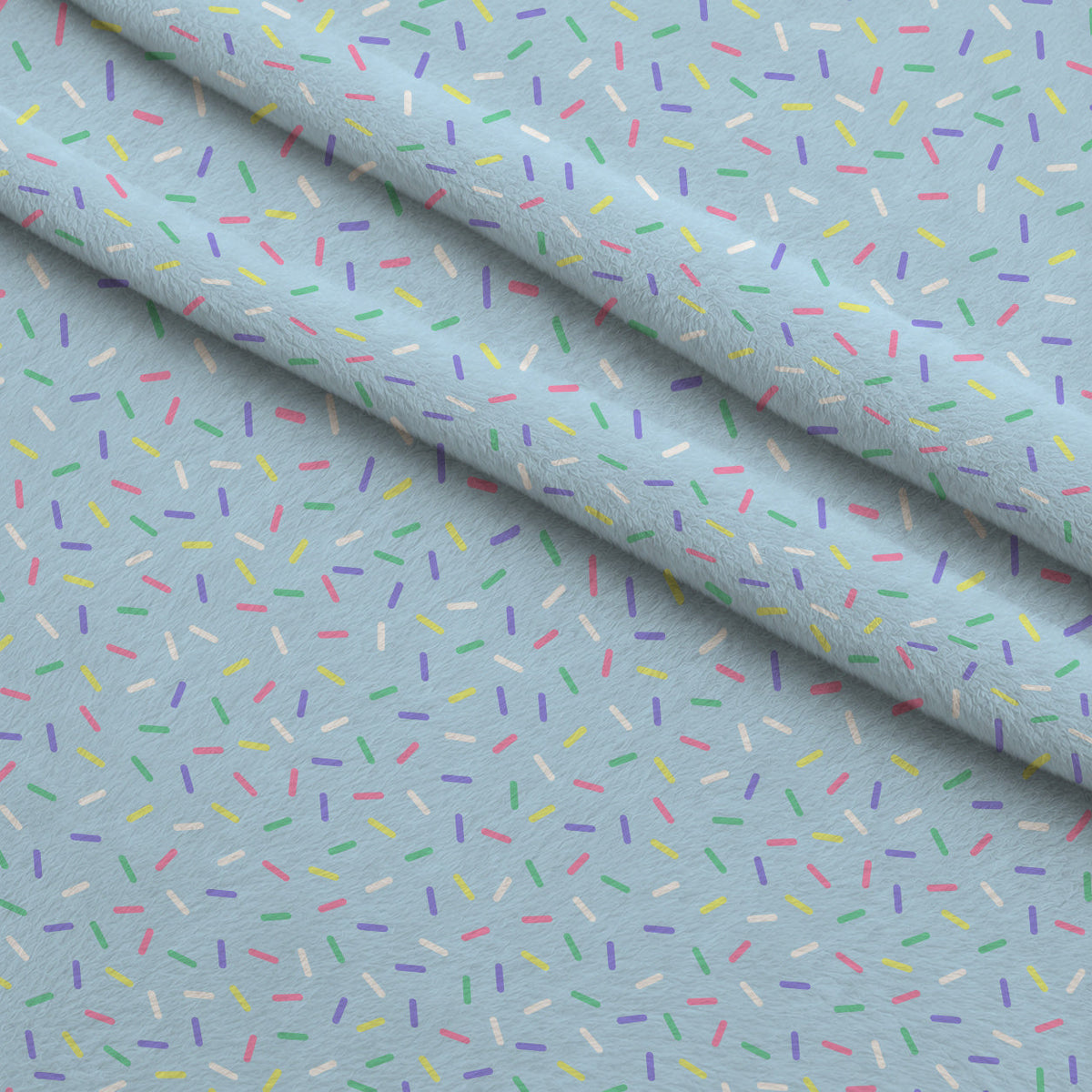 Sugar Confetti Pattern 4 Fleece Fabric — fleece fabric folded close-up preview (mv-fleece-v1:lying)