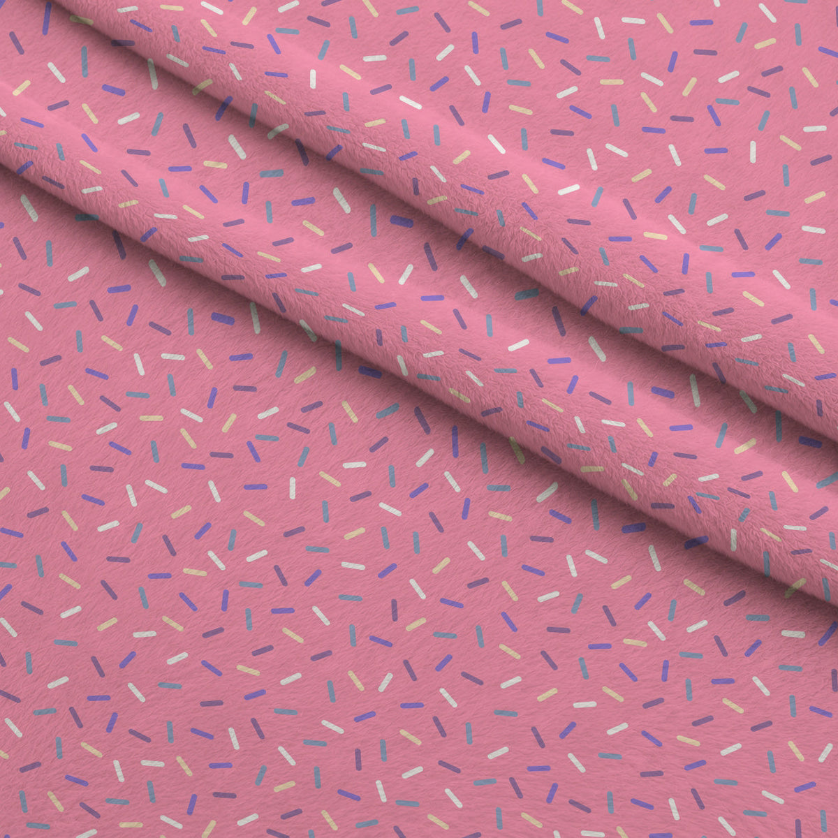 Sugar Confetti Pattern 5 Fleece Fabric — fleece fabric folded close-up preview (mv-fleece-v1:lying)