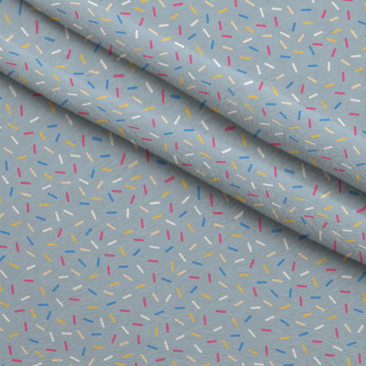 Sugar Confetti Pattern 9 Fleece Fabric — fleece fabric folded close-up preview (mv-fleece-v1:lying)