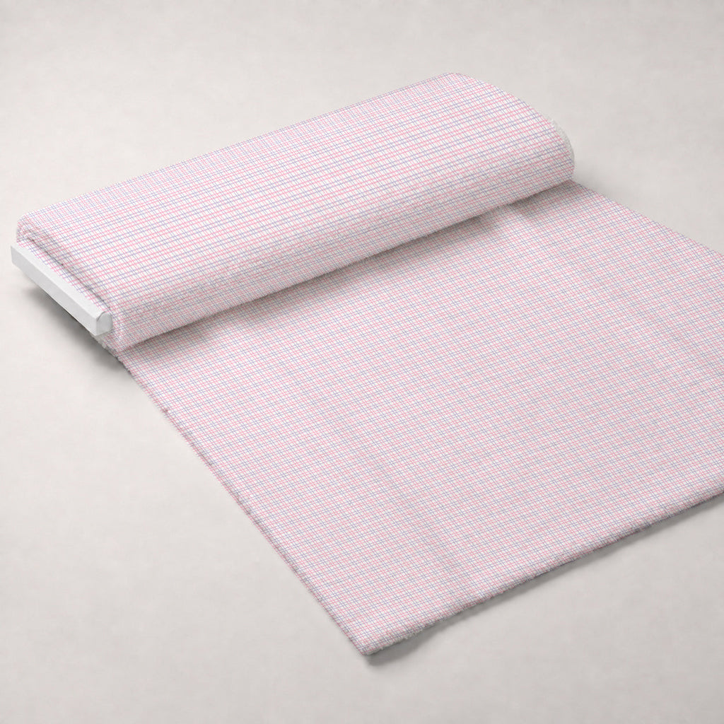 Sugarplum Checks Pattern 1 Fleece Fabric — fleece fabric unrolled bolt preview (mv-fleece-v1:bolt)