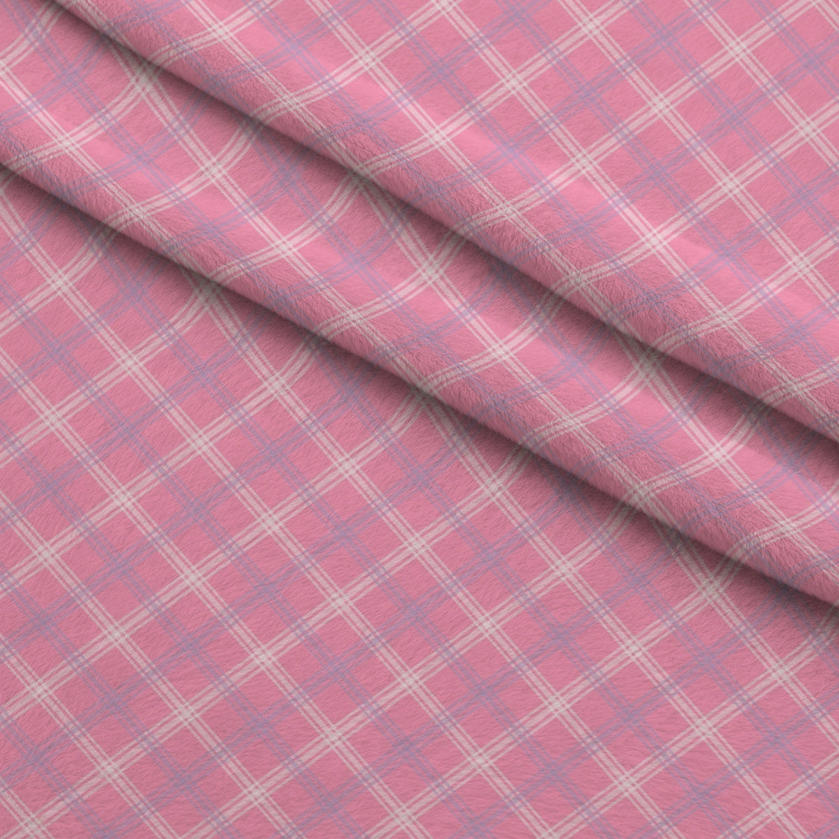 Sugarplum Checks Pattern 12 Fleece Fabric — fleece fabric folded close-up preview (mv-fleece-v1:lying)