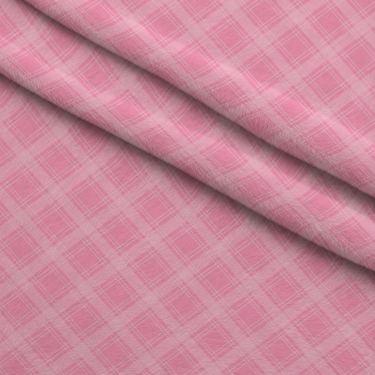 Sugarplum Checks Pattern 13 Fleece Fabric — fleece fabric folded close-up preview (mv-fleece-v1:lying)