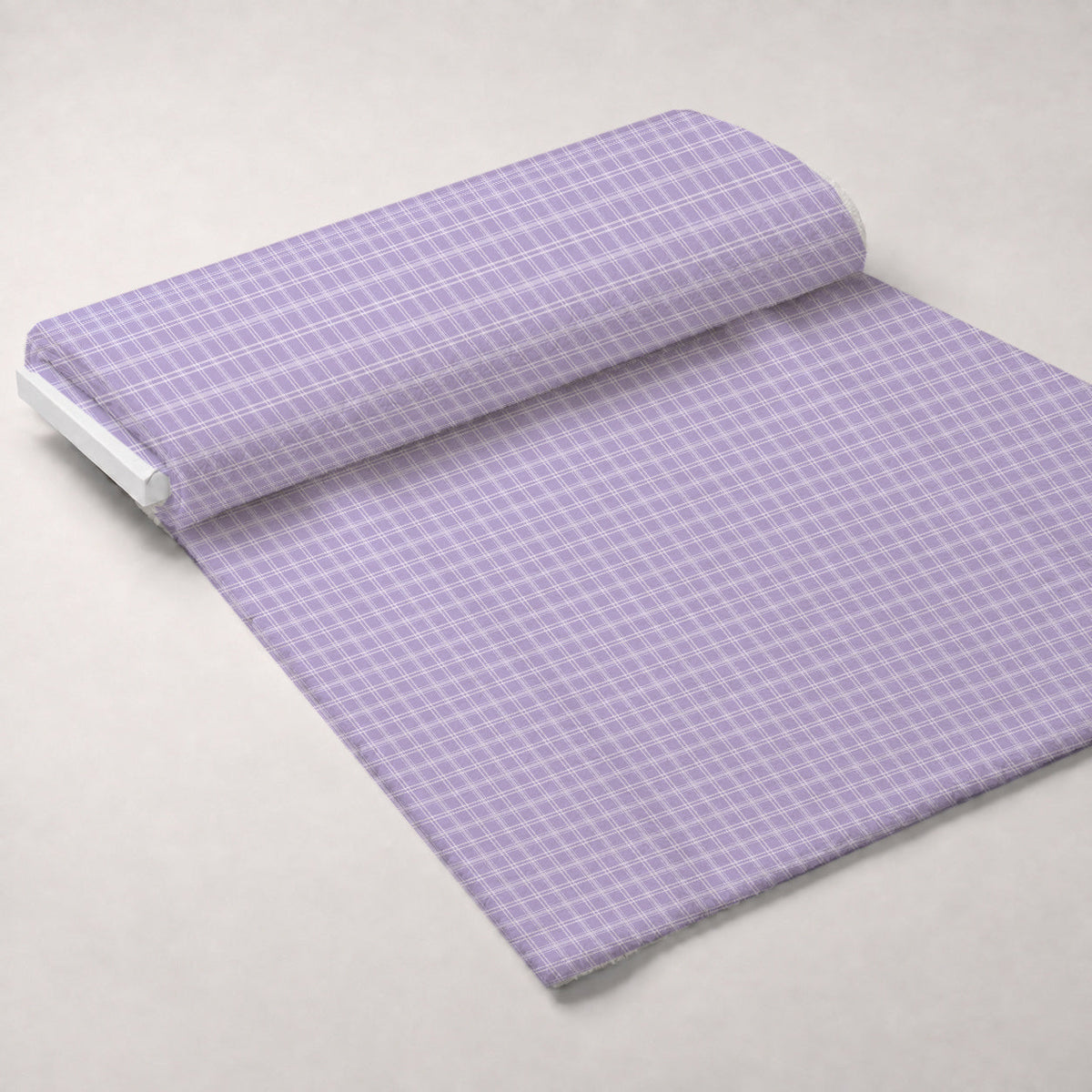 Sugarplum Checks Pattern 16 Fleece Fabric — fleece fabric unrolled bolt preview (mv-fleece-v1:bolt)
