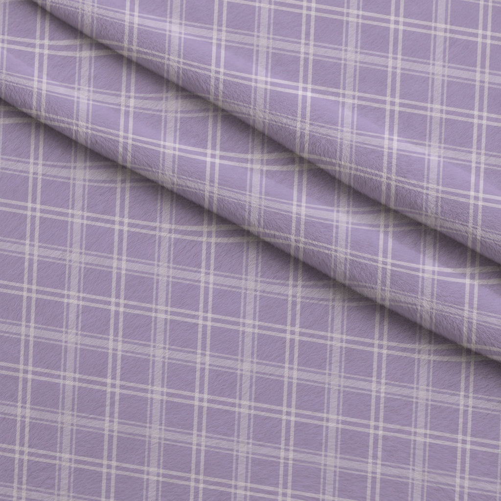 Sugarplum Checks Pattern 16 Fleece Fabric — fleece fabric folded close-up preview (mv-fleece-v1:lying)