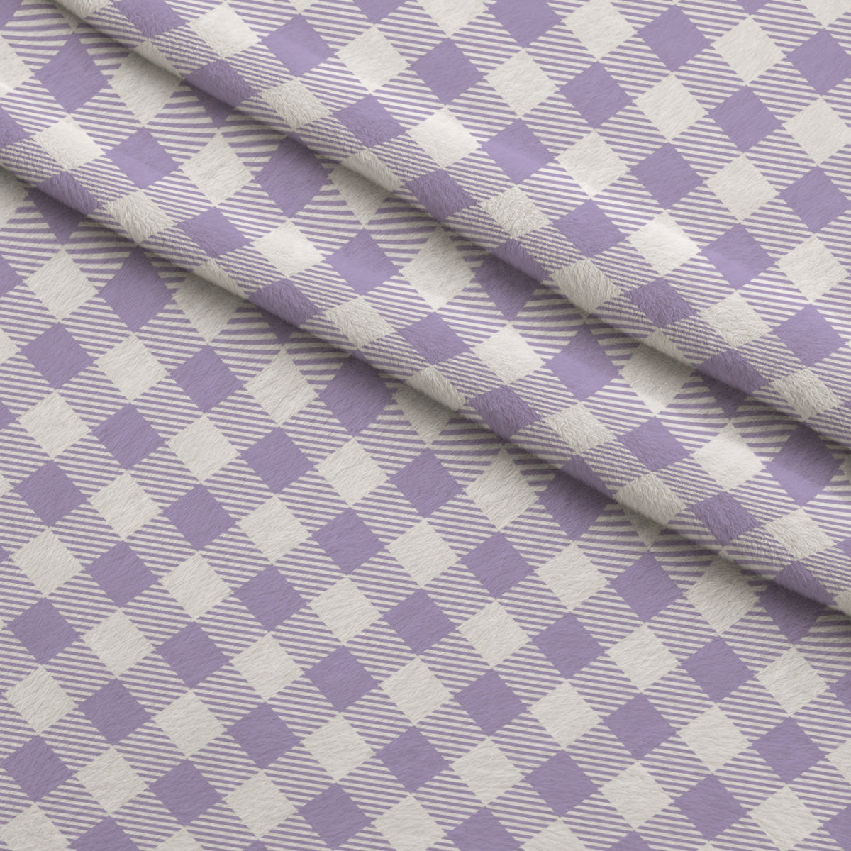 Sugarplum Checks Pattern 17 Fleece Fabric — fleece fabric folded close-up preview (mv-fleece-v1:lying)