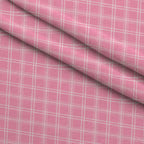 Sugarplum Checks Pattern 2 Fleece Fabric — fleece fabric folded close-up preview (mv-fleece-v1:lying)