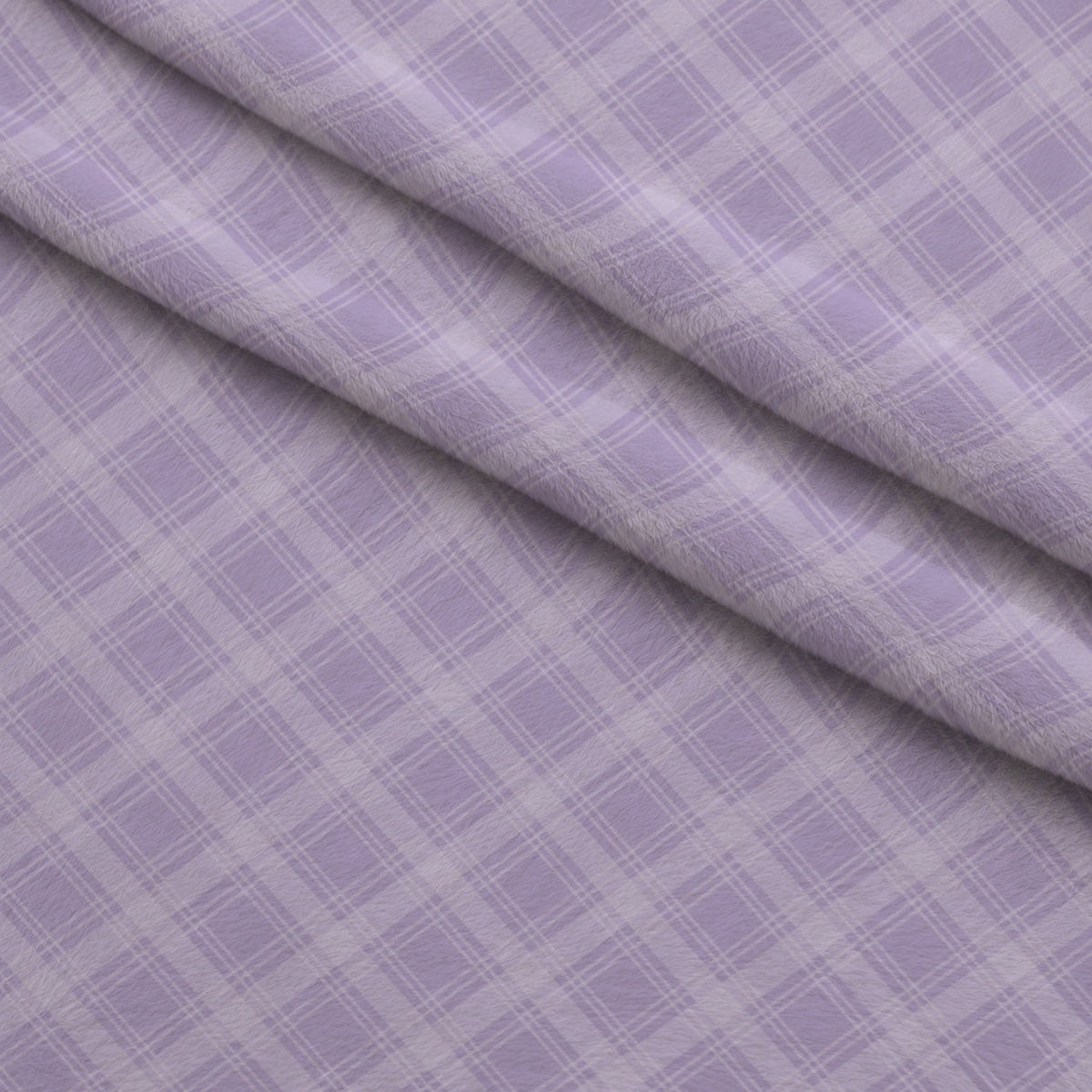 Sugarplum Checks Pattern 4 Fleece Fabric — fleece fabric folded close-up preview (mv-fleece-v1:lying)