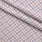Sugarplum Checks Pattern 5 Fleece Fabric — fleece fabric folded close-up preview (mv-fleece-v1:lying)