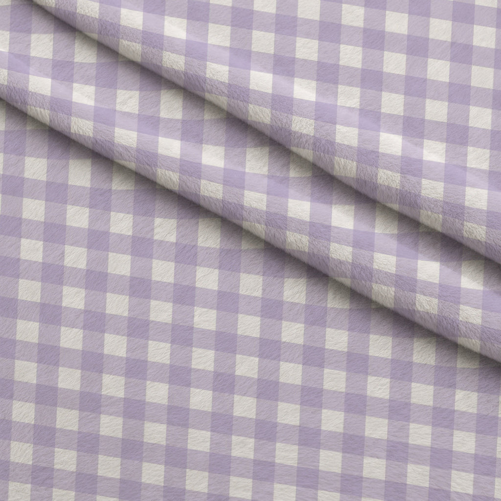 Sugarplum Checks Pattern 7 Fleece Fabric — fleece fabric folded close-up preview (mv-fleece-v1:lying)