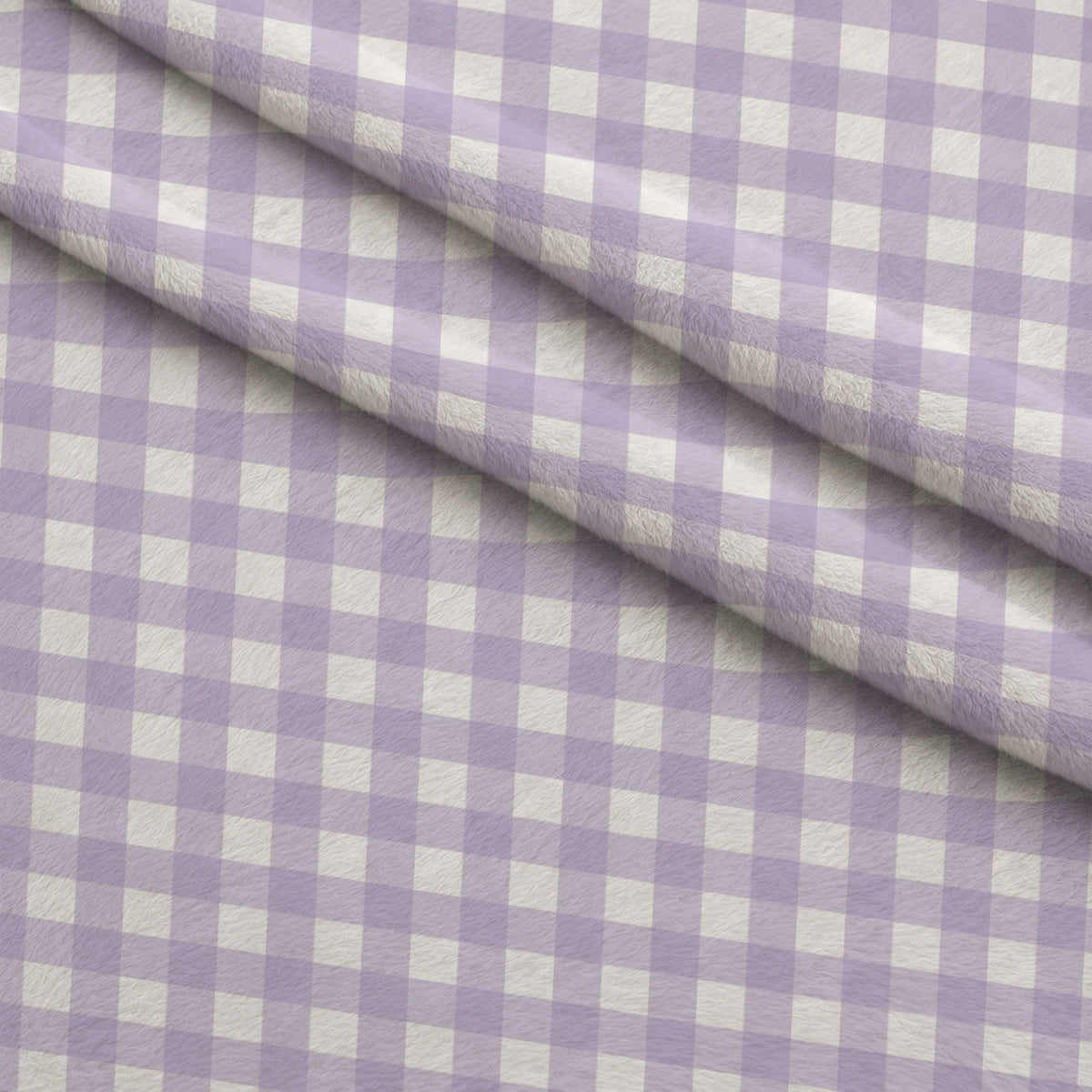 Sugarplum Checks Pattern 7 Fleece Fabric — fleece fabric folded close-up preview (mv-fleece-v1:lying)