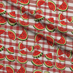 Summer Melon Slices Pattern 12 Fleece Fabric — fleece fabric folded close-up preview (mv-fleece-v1:lying)