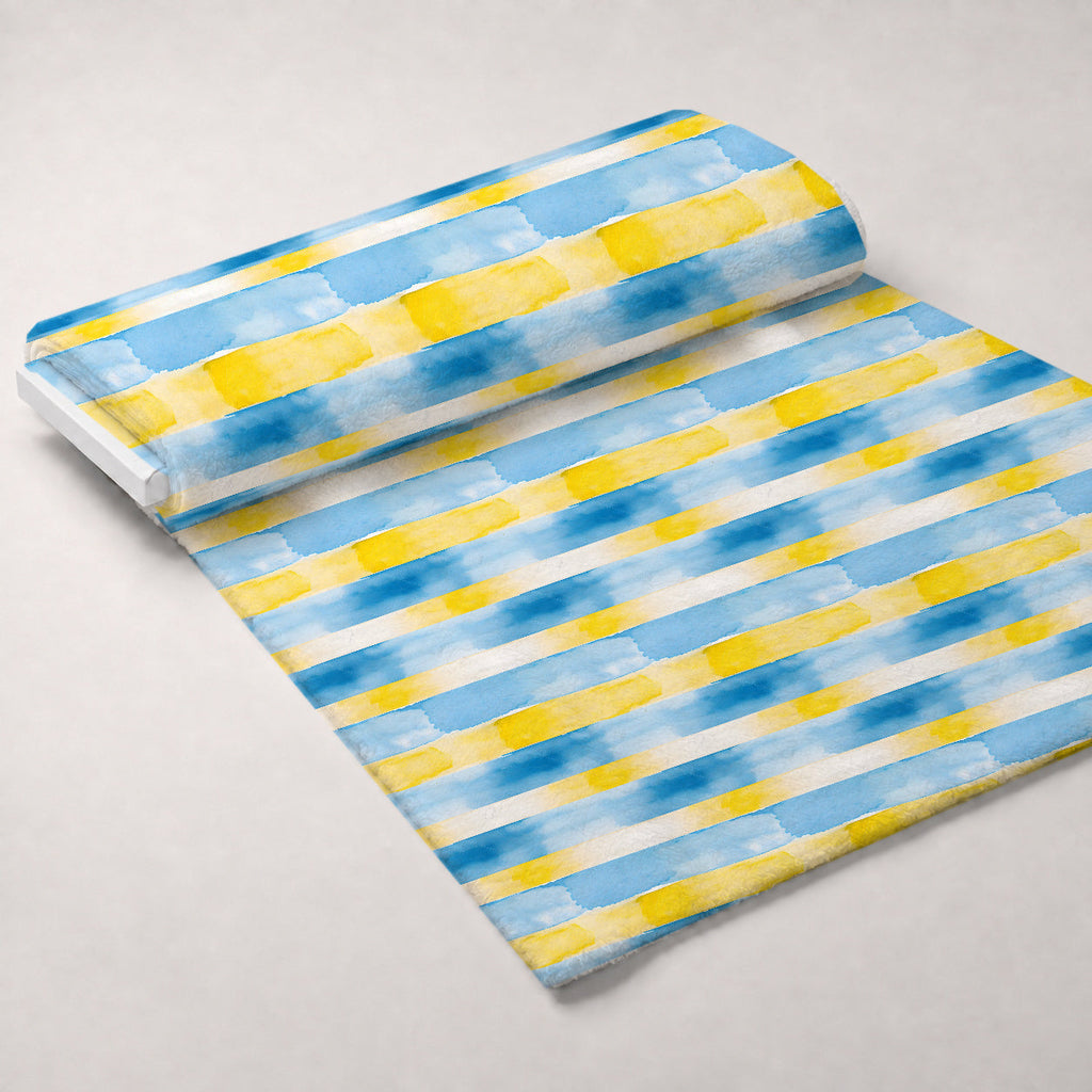 Sunlit Azulejo Pattern 11 Fleece Fabric — fleece fabric unrolled bolt preview (mv-fleece-v1:bolt)