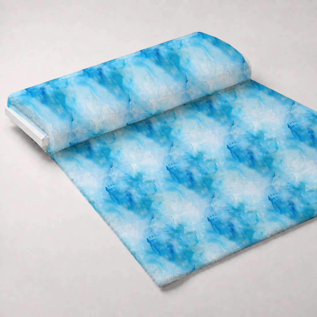 Sunlit Azulejo Pattern 3 Fleece Fabric — fleece fabric unrolled bolt preview (mv-fleece-v1:bolt)