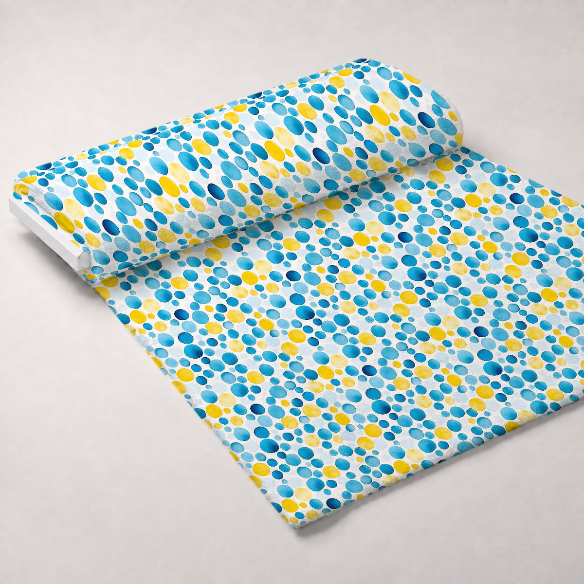 Sunlit Azulejo Pattern 33 Fleece Fabric — fleece fabric unrolled bolt preview (mv-fleece-v1:bolt)