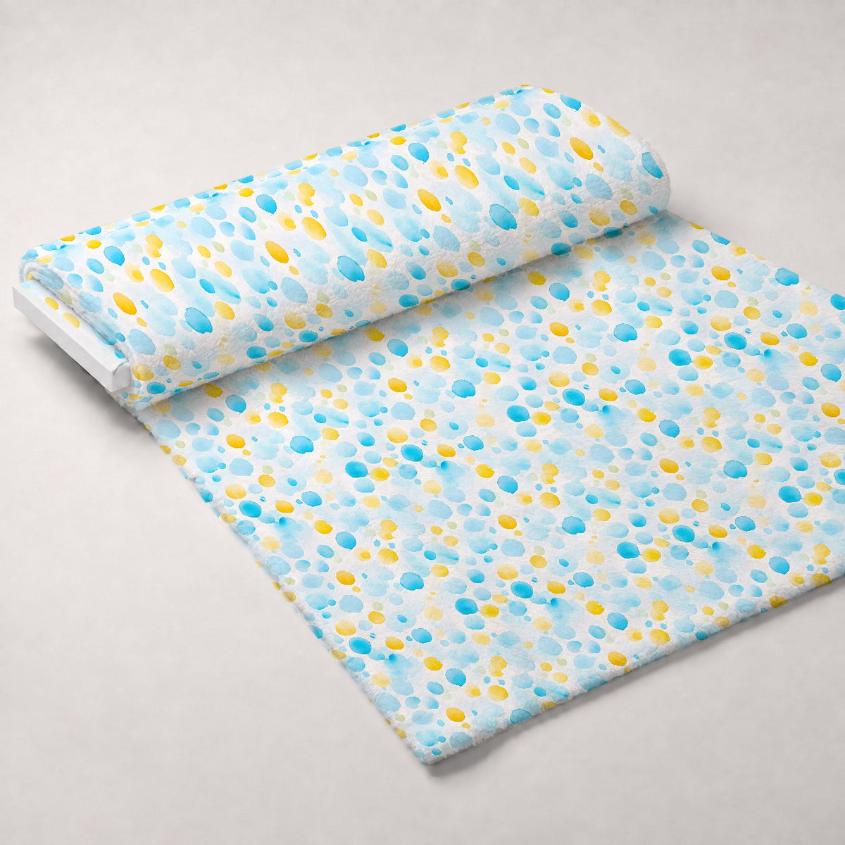 Sunlit Azulejo Pattern 35 Fleece Fabric — fleece fabric unrolled bolt preview (mv-fleece-v1:bolt)