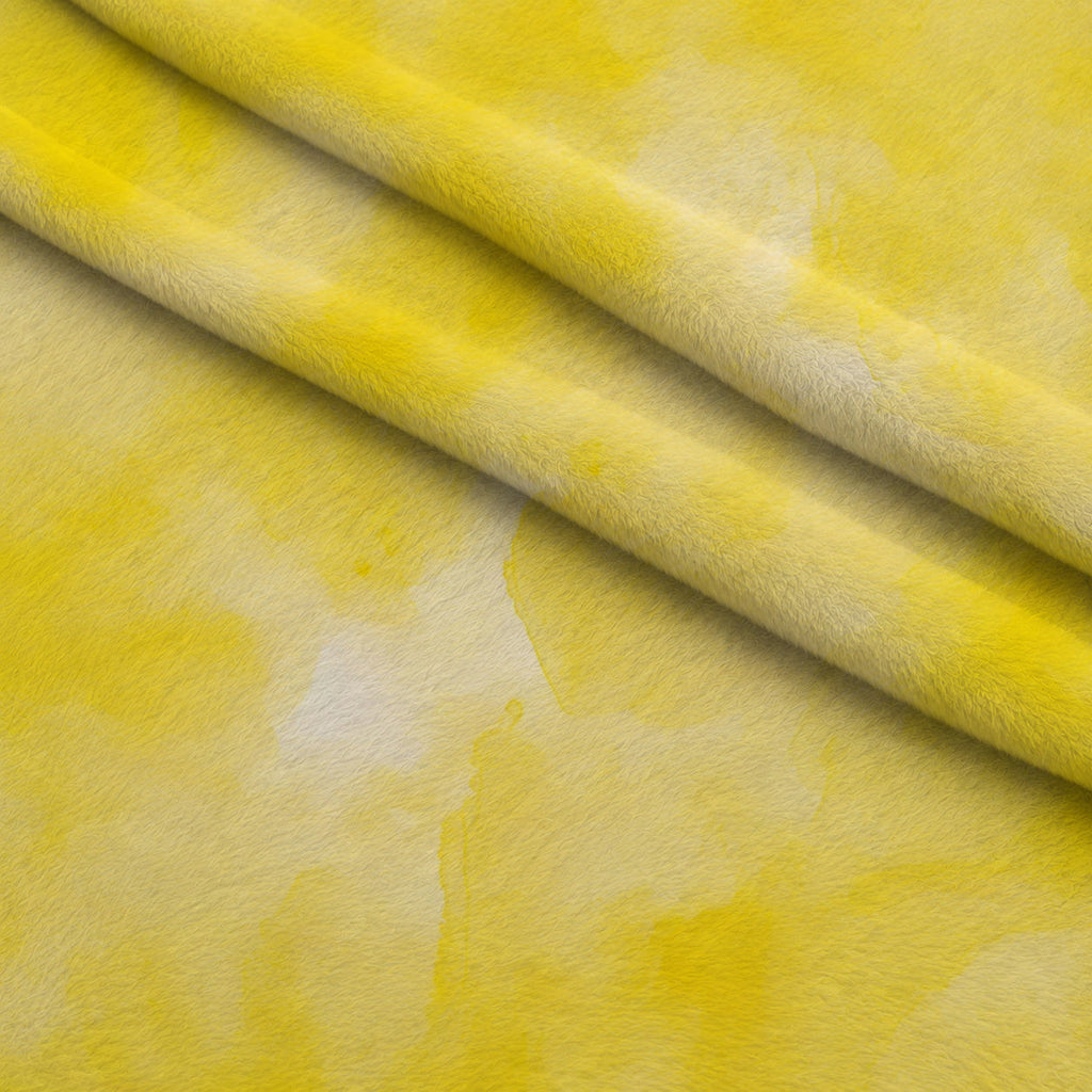 Sunlit Azulejo Pattern 5 Fleece Fabric — fleece fabric folded close-up preview (mv-fleece-v1:lying)