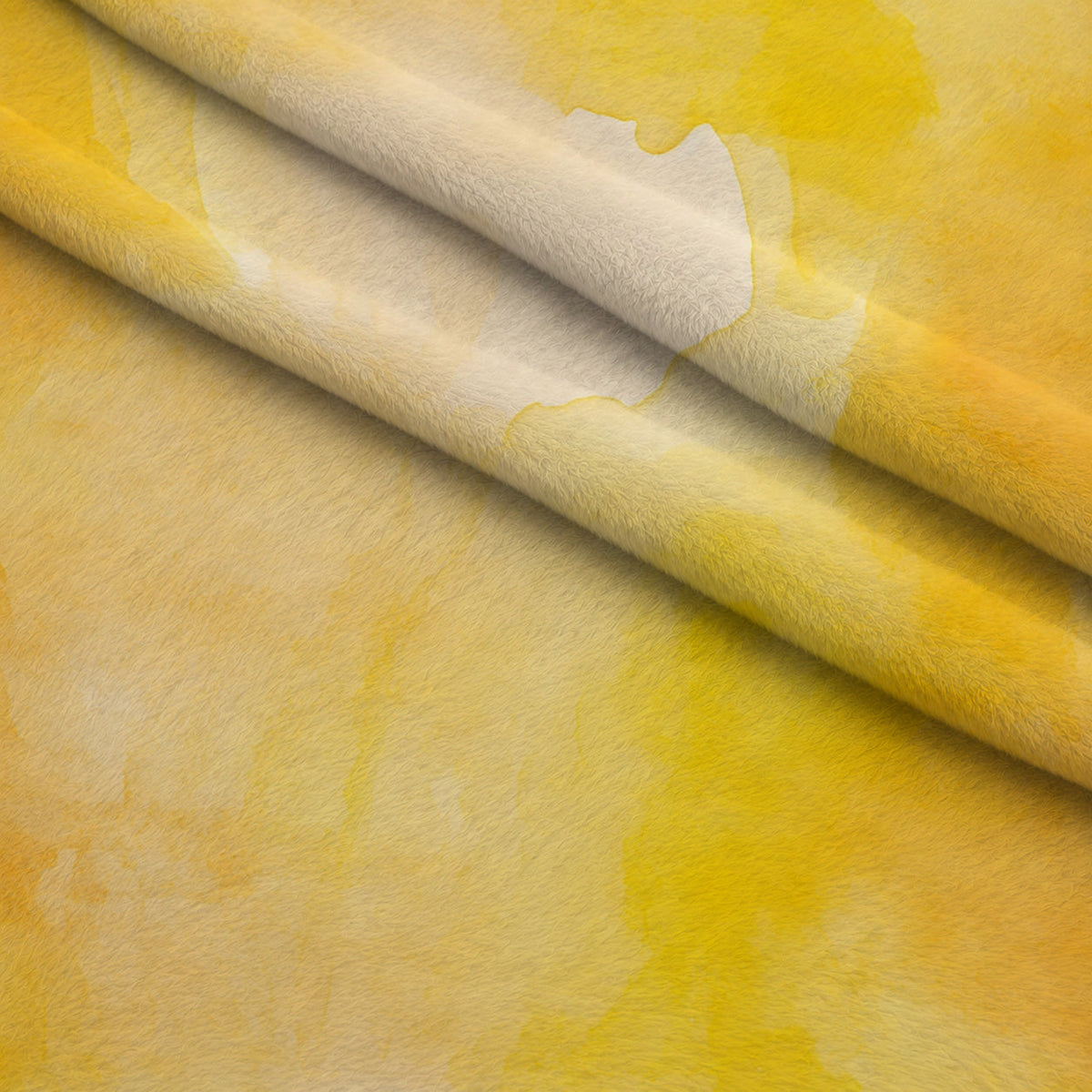 Sunlit Azulejo Pattern 6 Fleece Fabric — fleece fabric folded close-up preview (mv-fleece-v1:lying)