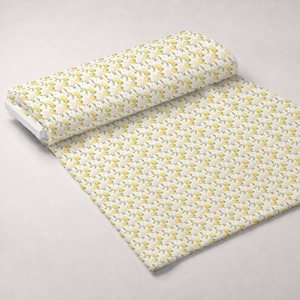 Sunlit Yarrow Pattern 1 Fleece Fabric — fleece fabric unrolled bolt preview (mv-fleece-v1:bolt)