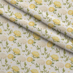 Sunlit Yarrow Pattern 1 Fleece Fabric — fleece fabric folded close-up preview (mv-fleece-v1:lying)