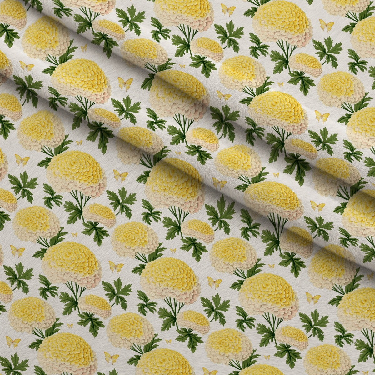 Sunlit Yarrow Pattern 11 Fleece Fabric — fleece fabric folded close-up preview (mv-fleece-v1:lying)