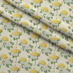 Sunlit Yarrow Pattern 3 Fleece Fabric — fleece fabric folded close-up preview (mv-fleece-v1:lying)