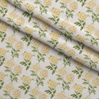 Sunlit Yarrow Pattern 7 Fleece Fabric — fleece fabric folded close-up preview (mv-fleece-v1:lying)