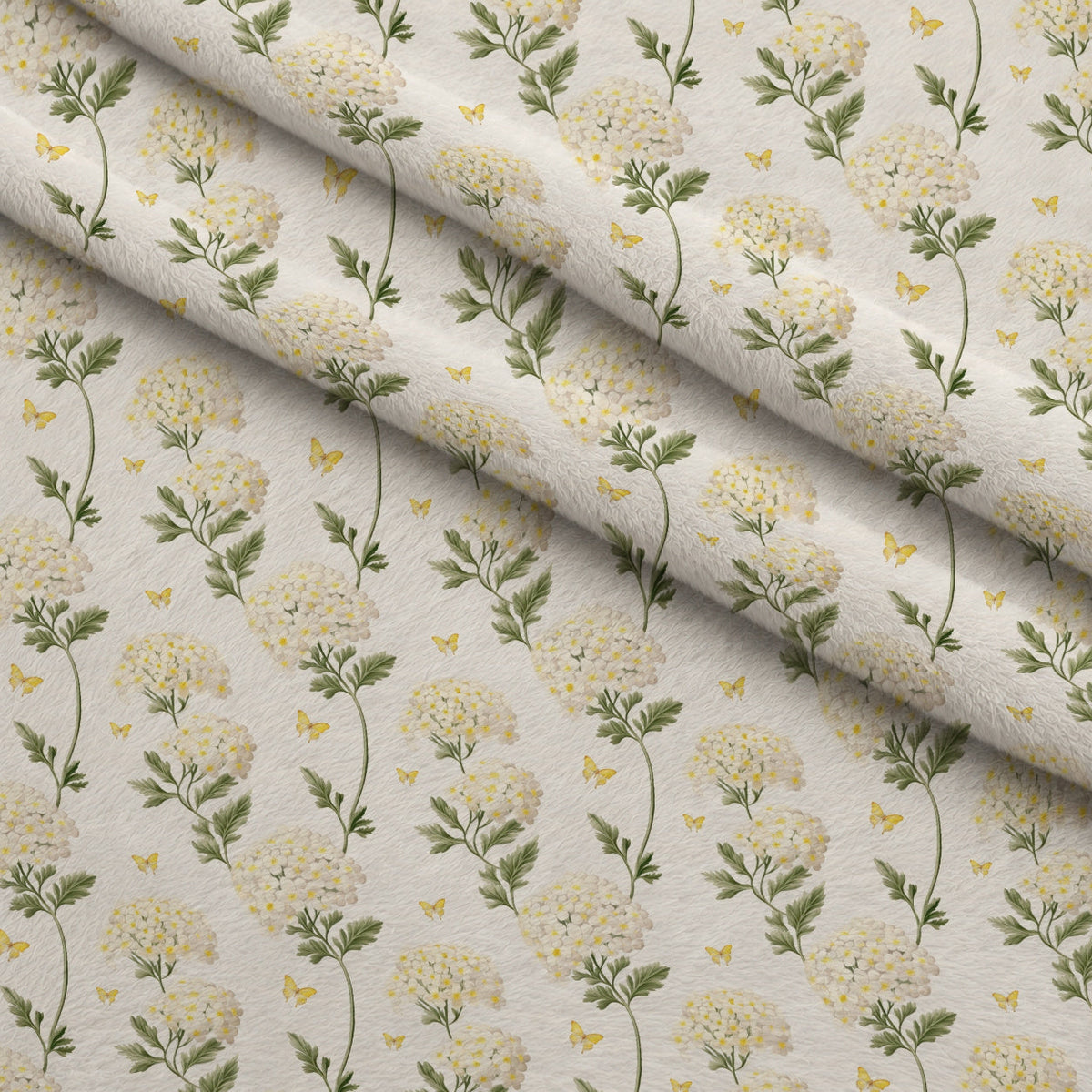 Sunlit Yarrow Pattern 9 Fleece Fabric — fleece fabric folded close-up preview (mv-fleece-v1:lying)