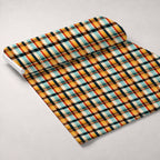 Sunset Tartan Pattern 3 Fleece Fabric — fleece fabric unrolled bolt preview (mv-fleece-v1:bolt)