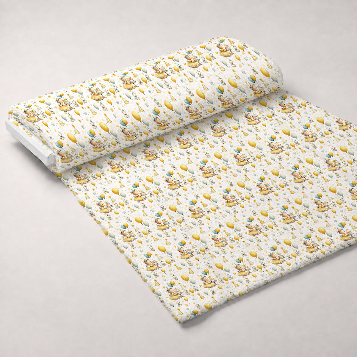 Sunshine Storybook Pattern 5 Fleece Fabric — fleece fabric unrolled bolt preview (mv-fleece-v1:bolt)
