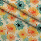 Sunwashed Daisies Pattern 12 Fleece Fabric — fleece fabric folded close-up preview (mv-fleece-v1:lying)