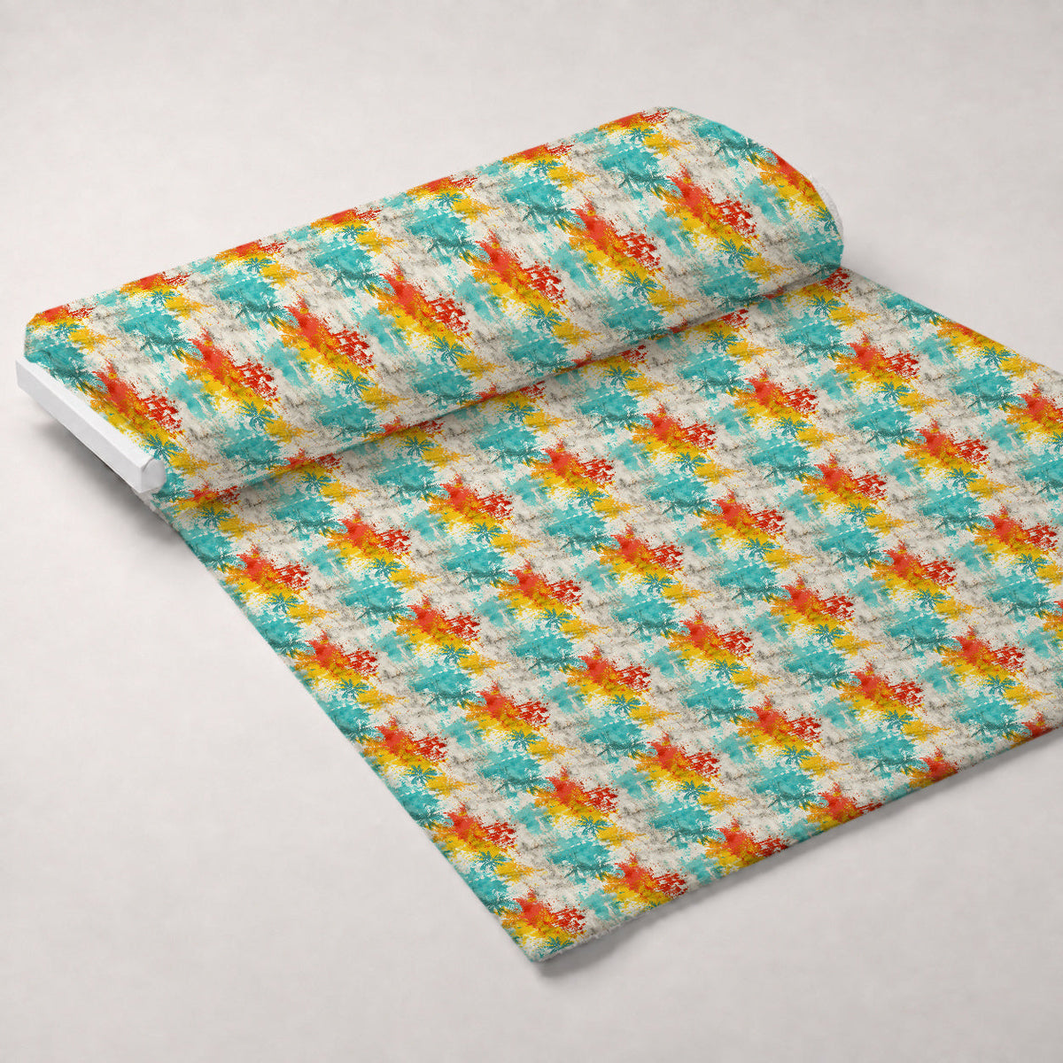 Sunwashed Daisies Pattern 5 Fleece Fabric — fleece fabric unrolled bolt preview (mv-fleece-v1:bolt)
