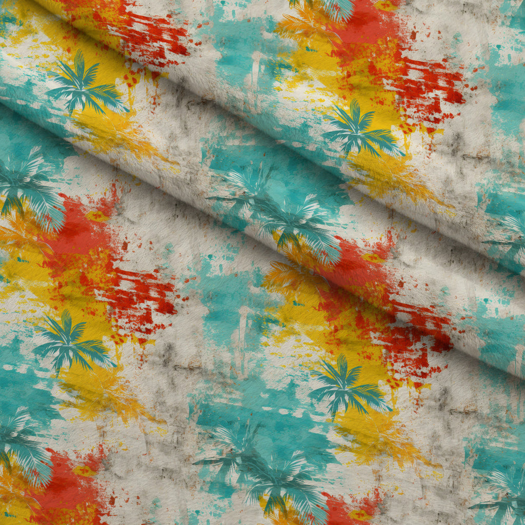 Sunwashed Daisies Pattern 5 Fleece Fabric — fleece fabric folded close-up preview (mv-fleece-v1:lying)