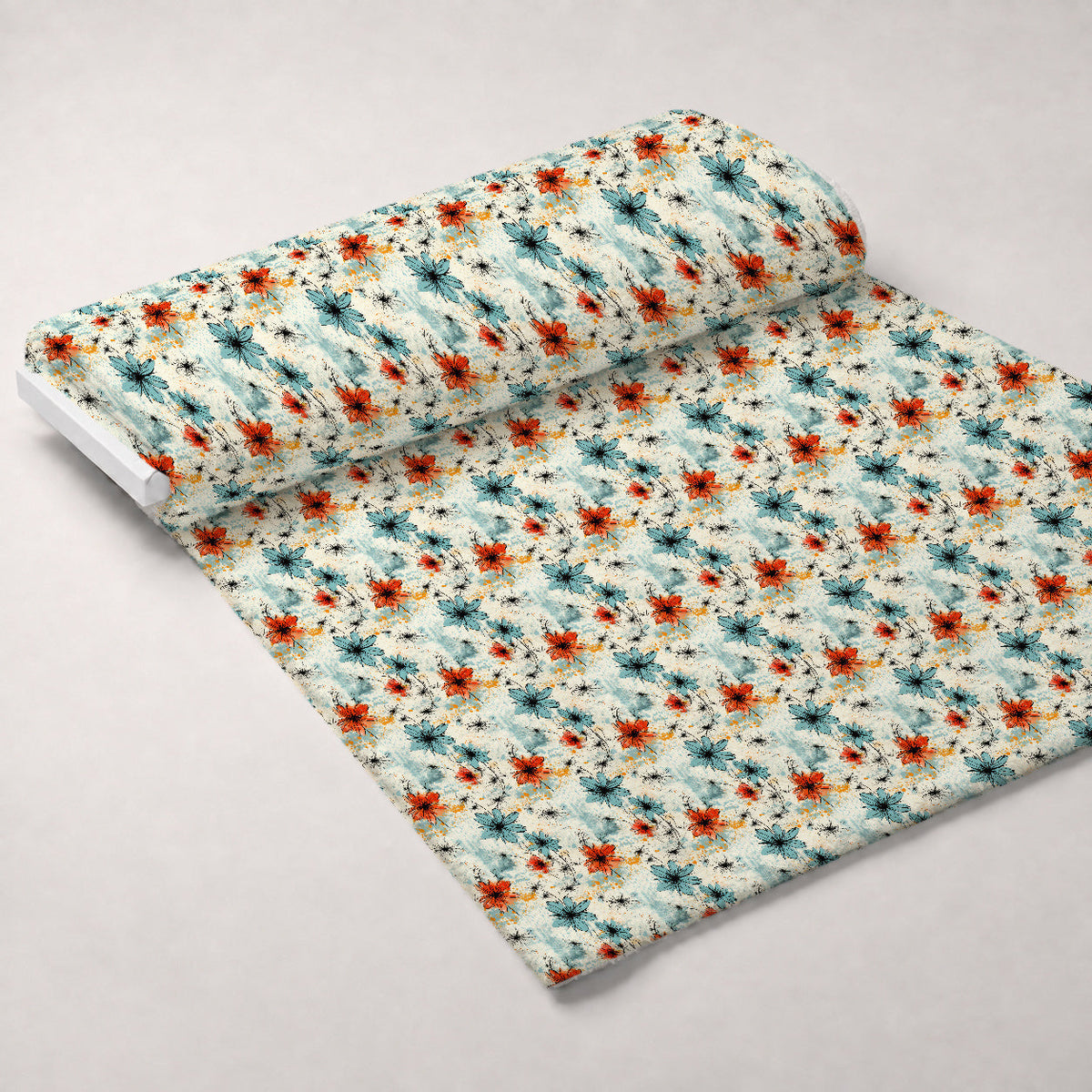 Sunwashed Daisies Pattern 6 Fleece Fabric — fleece fabric unrolled bolt preview (mv-fleece-v1:bolt)