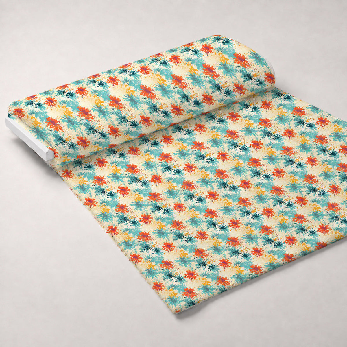 Sunwashed Daisies Pattern 7 Fleece Fabric — fleece fabric unrolled bolt preview (mv-fleece-v1:bolt)