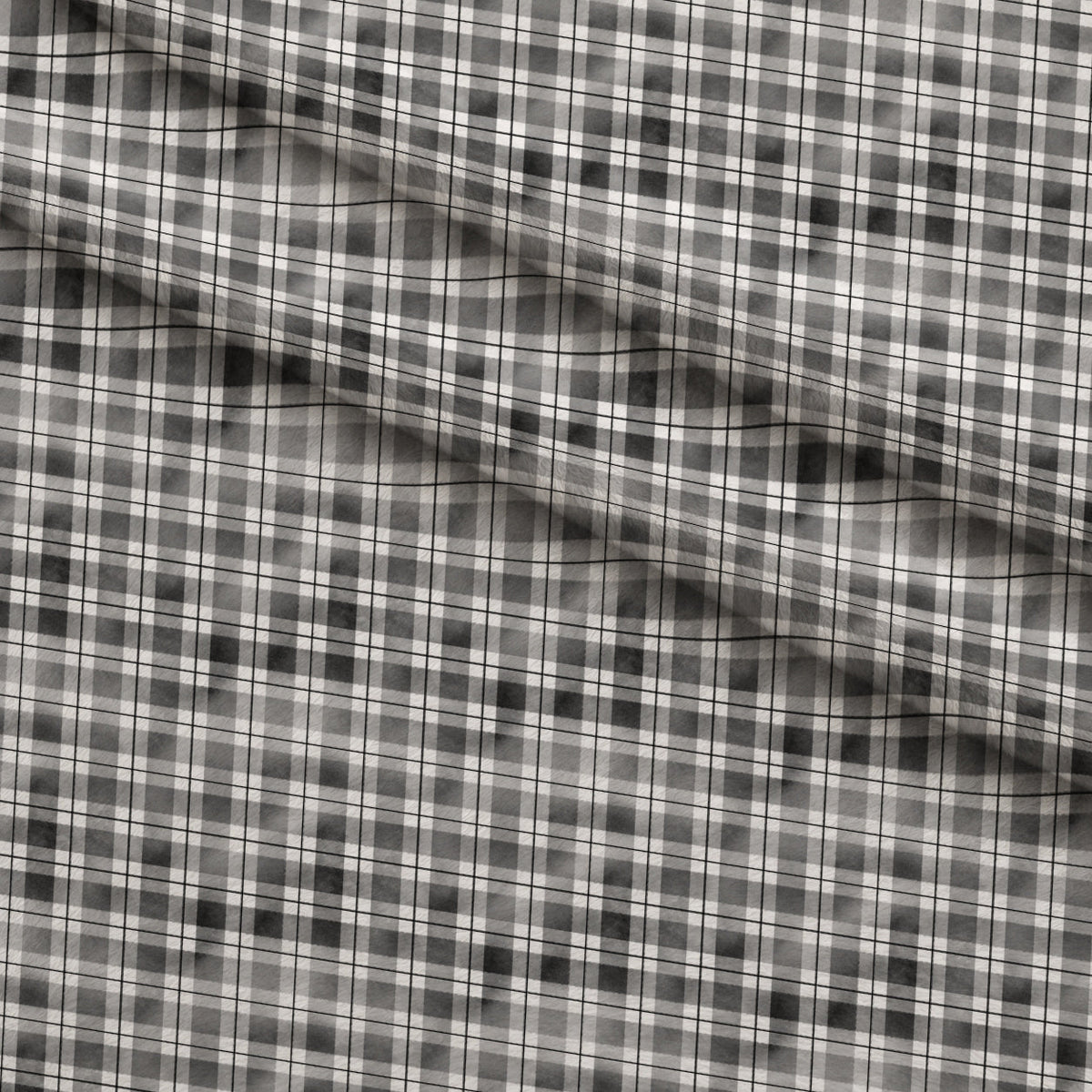 Sunwashed Tartan Pattern 1 Fleece Fabric — fleece fabric folded close-up preview (mv-fleece-v1:lying)