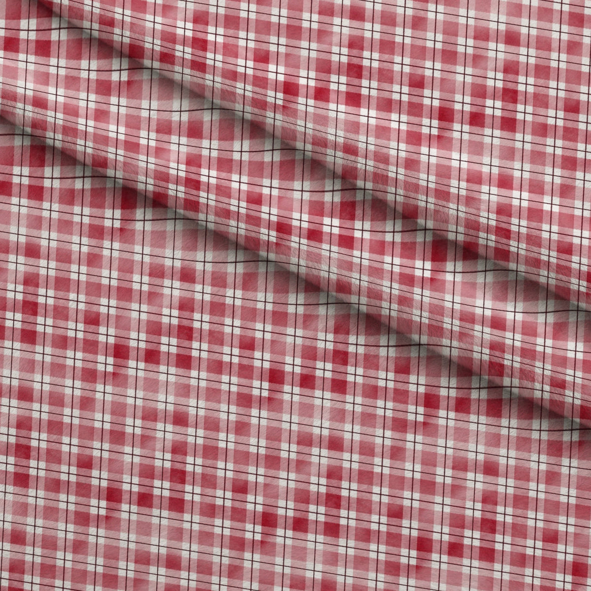 Sunwashed Tartan Pattern 12 Fleece Fabric — fleece fabric folded close-up preview (mv-fleece-v1:lying)