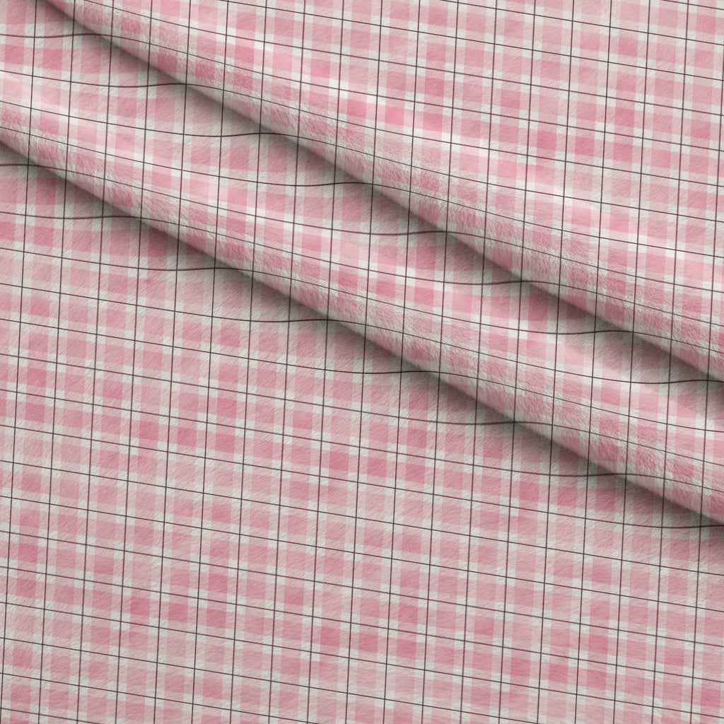 Sunwashed Tartan Pattern 14 Fleece Fabric — fleece fabric folded close-up preview (mv-fleece-v1:lying)